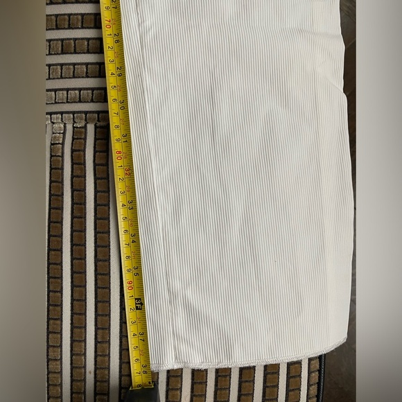Calvin Klein Collection White Ribbed Pants - Picture 10 of 10